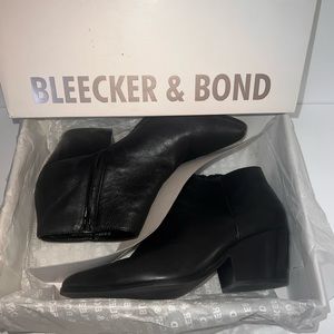 Pointed Toe Block Heel Ankle Bootie